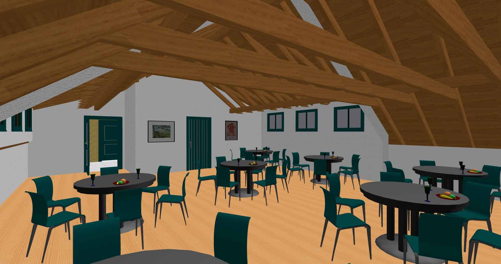 Café im Obergeschoss
